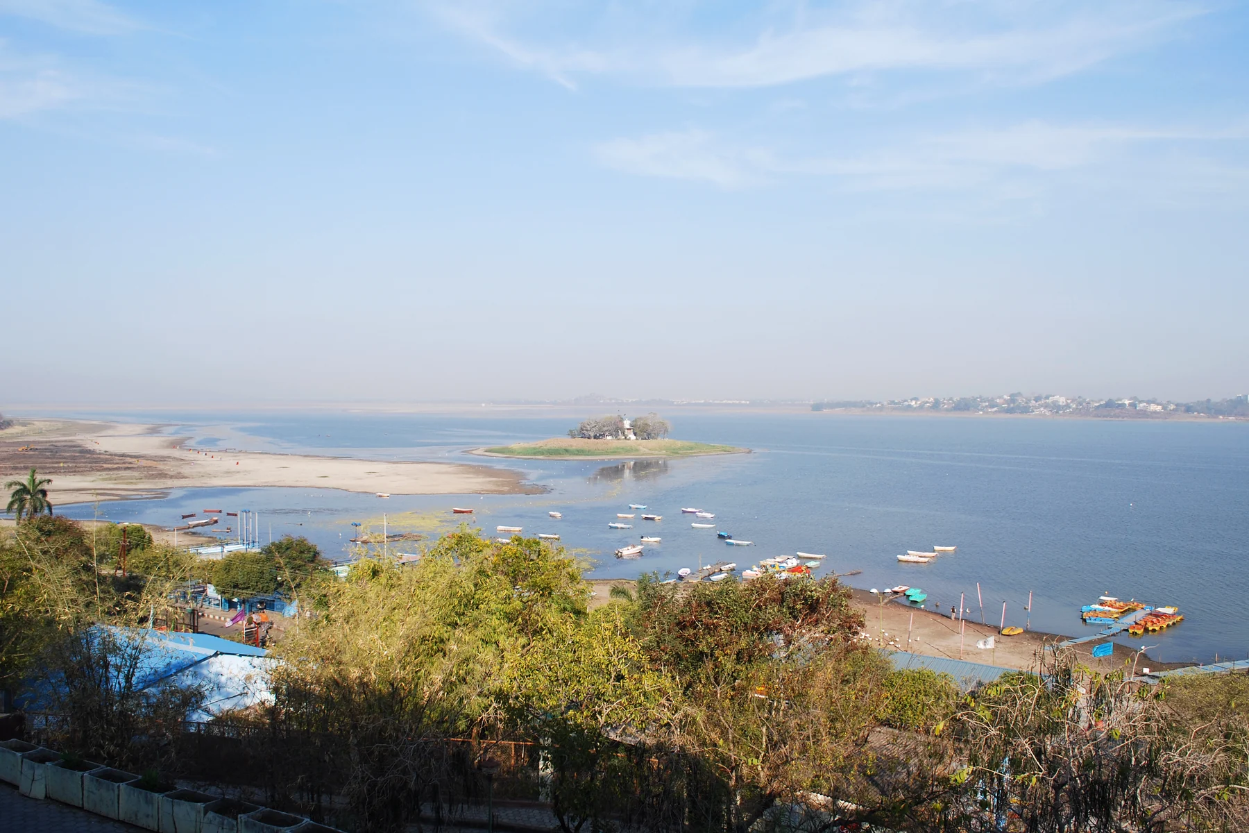 The open waters of Bhojtal, also known as Upper Lake, in Bhopal