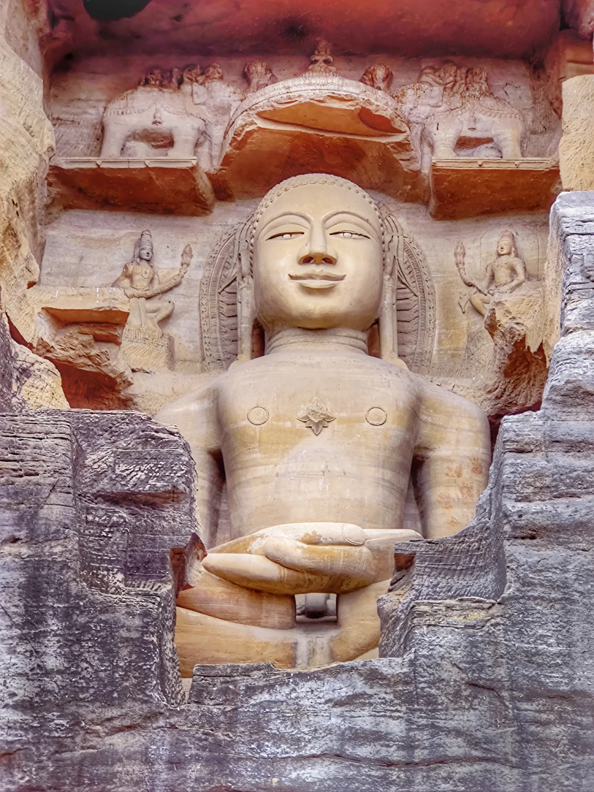 Gopachal Parvat Jain Monuments in Gwalior · actual photograph