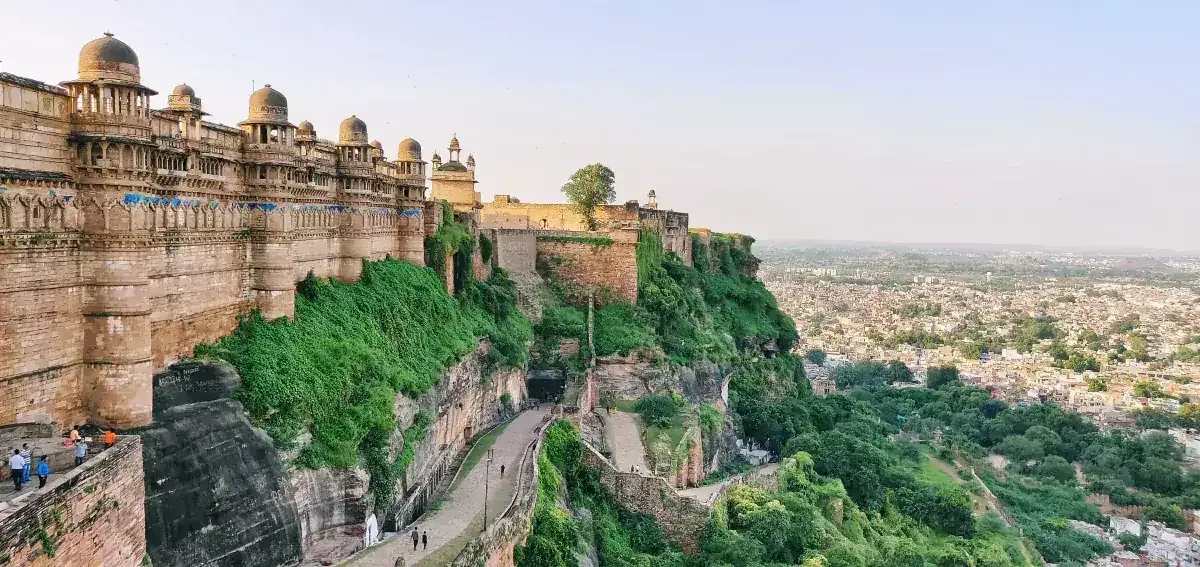 Gwalior Fort ramparts overlooking the city