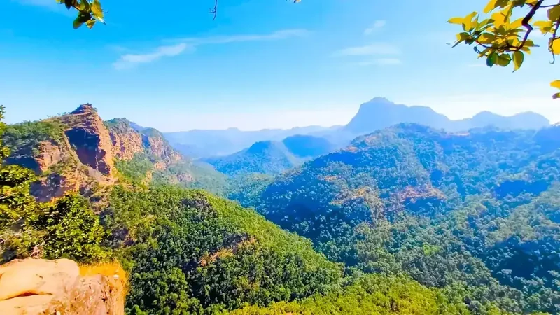 Satpura hills viewed from Pachmarhi · Banjari MP Tours